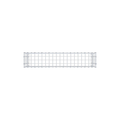 Anbaugabione Typ 3 100 cm x 50 cm x 20 cm (L x H x T), Maschenweite 5 cm x 10 cm, C-Ring