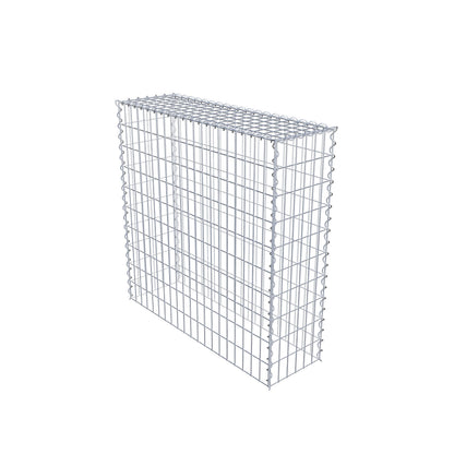 Grown-on gabion type 3 100 cm x 100 cm x 30 cm (L x H x D), mesh size 5 cm x 10 cm, spiral