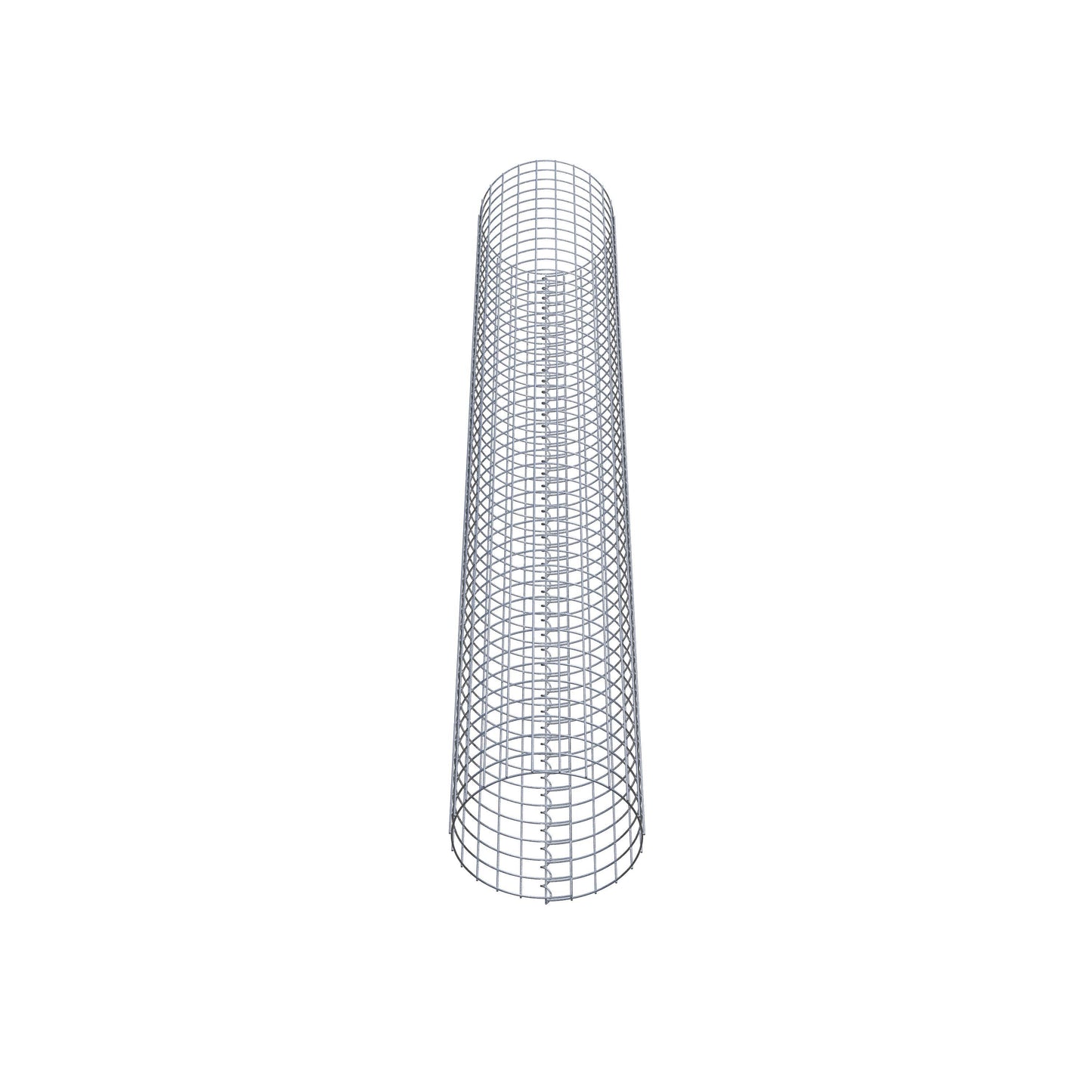 Gabionensäule rund 37 cm Durchmesser, 230 cm Höhe, Maschenweite 5 cm x 5 cm