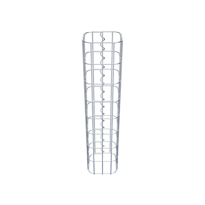 Coluna de gabião quadrada 17 cm x 17 cm, altura 80 cm, PM 5 cm x 10 cm
