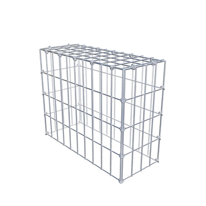Monteret gabion type 3 50 cm x 40 cm x 20 cm (L x H x D), maskestørrelse 5 cm x 10 cm, C-ring