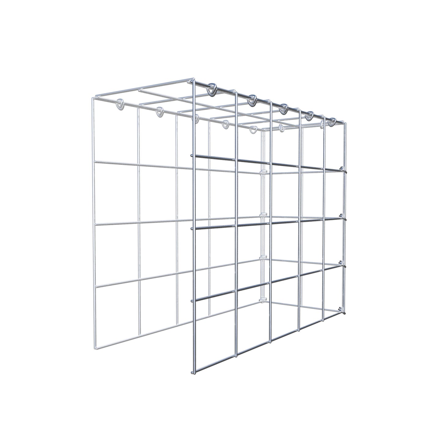 Gabião Tipo 4 50 cm x 40 cm x 20 cm (C x A x P), malhagem 10 cm x 10 cm, anel C