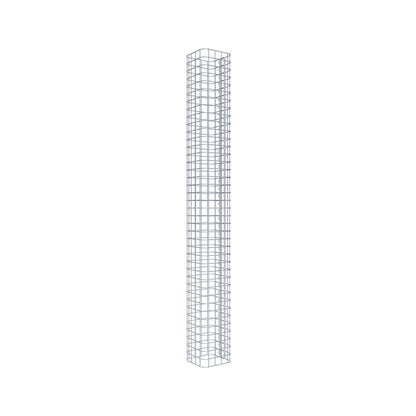 Gabionensäule eckig 22 cm x 22 cm, 200 cm Höhe, MW 5 cm x 5 cm
