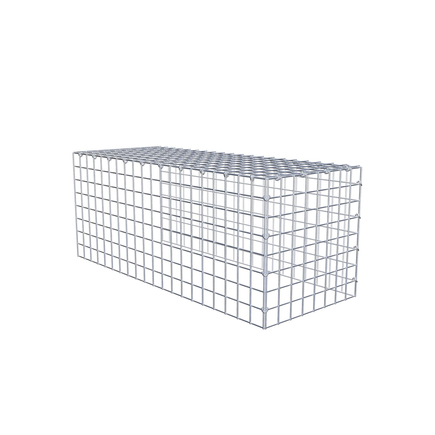 Gabião Tipo 4 100 cm x 40 cm x 40 cm (C x A x P), malhagem 5 cm x 5 cm, anel C