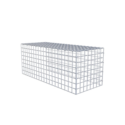Gabião Tipo 4 100 cm x 40 cm x 40 cm (C x A x P), malhagem 5 cm x 5 cm, anel C