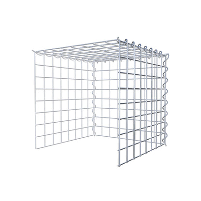 Gabião tipo 4 40 cm x 40 cm x 40 cm (C x A x P), malhagem 5 cm x 5 cm, espiral