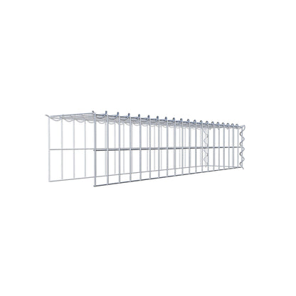 Gabião tipo 4 100 cm x 20 cm x 20 cm (C x A x P), malhagem 5 cm x 10 cm, espiral