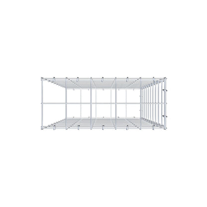 Anbaugabione Typ 2 100 cm x 50 cm x 20 cm (L x H x T), Maschenweite 10 cm x 10 cm, C-Ring