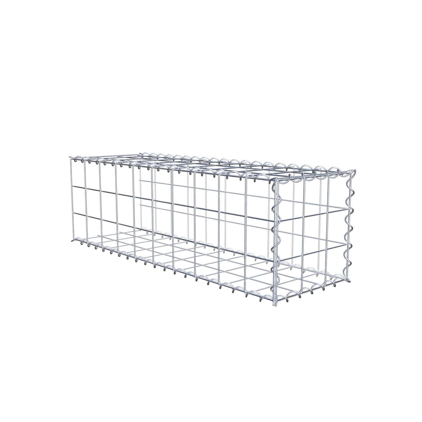 Gabião tipo 2 100 cm x 30 cm x 30 cm (C x A x P), malhagem 10 cm x 10 cm, espiral