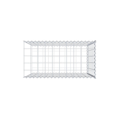 Extra gabion typ 2 100 cm x 90 cm x 50 cm (L x H x D), maskstorlek 10 cm x 10 cm, spiral
