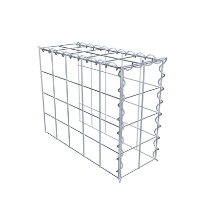 Gabião tipo 4 50 cm x 40 cm x 20 cm (C x A x P), malhagem 10 cm x 10 cm, espiral