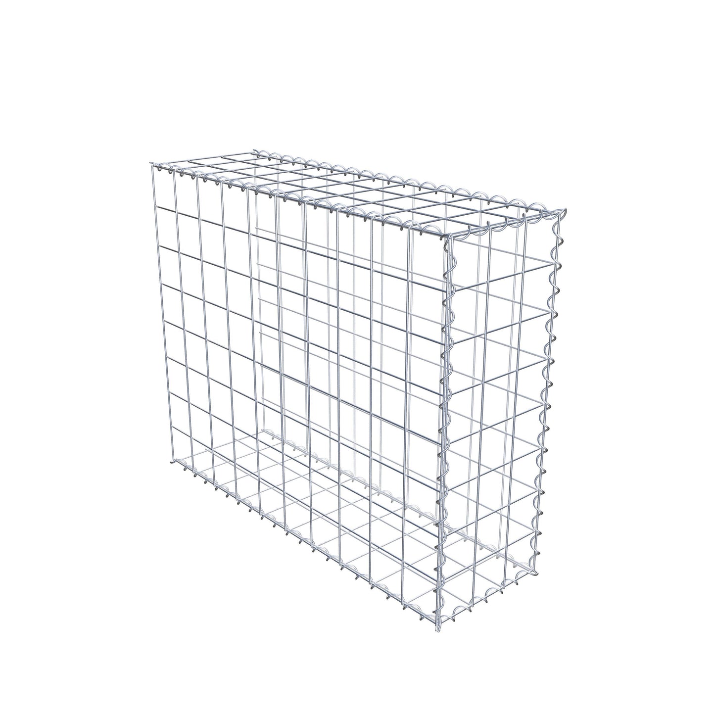 Gabião tipo 2 100 cm x 80 cm x 30 cm (C x A x P), malhagem 10 cm x 10 cm, espiral