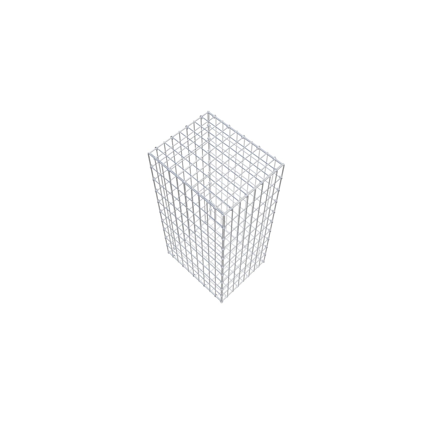 Gavión 100 cm x 50 cm x 40 cm (L x A x P), luz de malla 5 cm x 10 cm, anillo en C