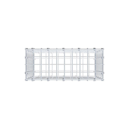 Gabião 50 cm x 40 cm x 20 cm (C x A x P), malhagem 5 x 5 cm, anel espiral