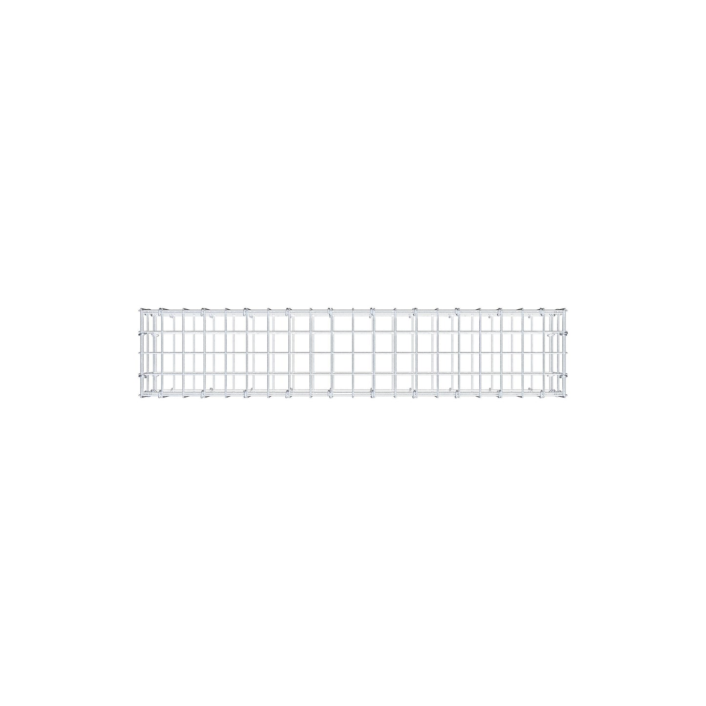 Gabbione 100 cm x 20 cm x 20 cm (L x H x P), maglia 5 cm x 10 cm, anello a C