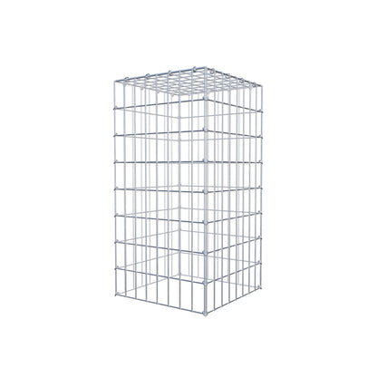Gabião Tipo 3 80 cm x 40 cm x 40 cm (C x A x P), malhagem 5 cm x 10 cm, anel C