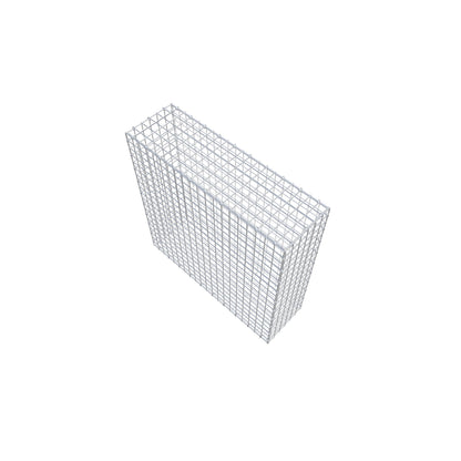 Gabion 100 cm x 100 cm x 30 cm (L x H x P), mailles 5 cm x 5 cm, anneau en C