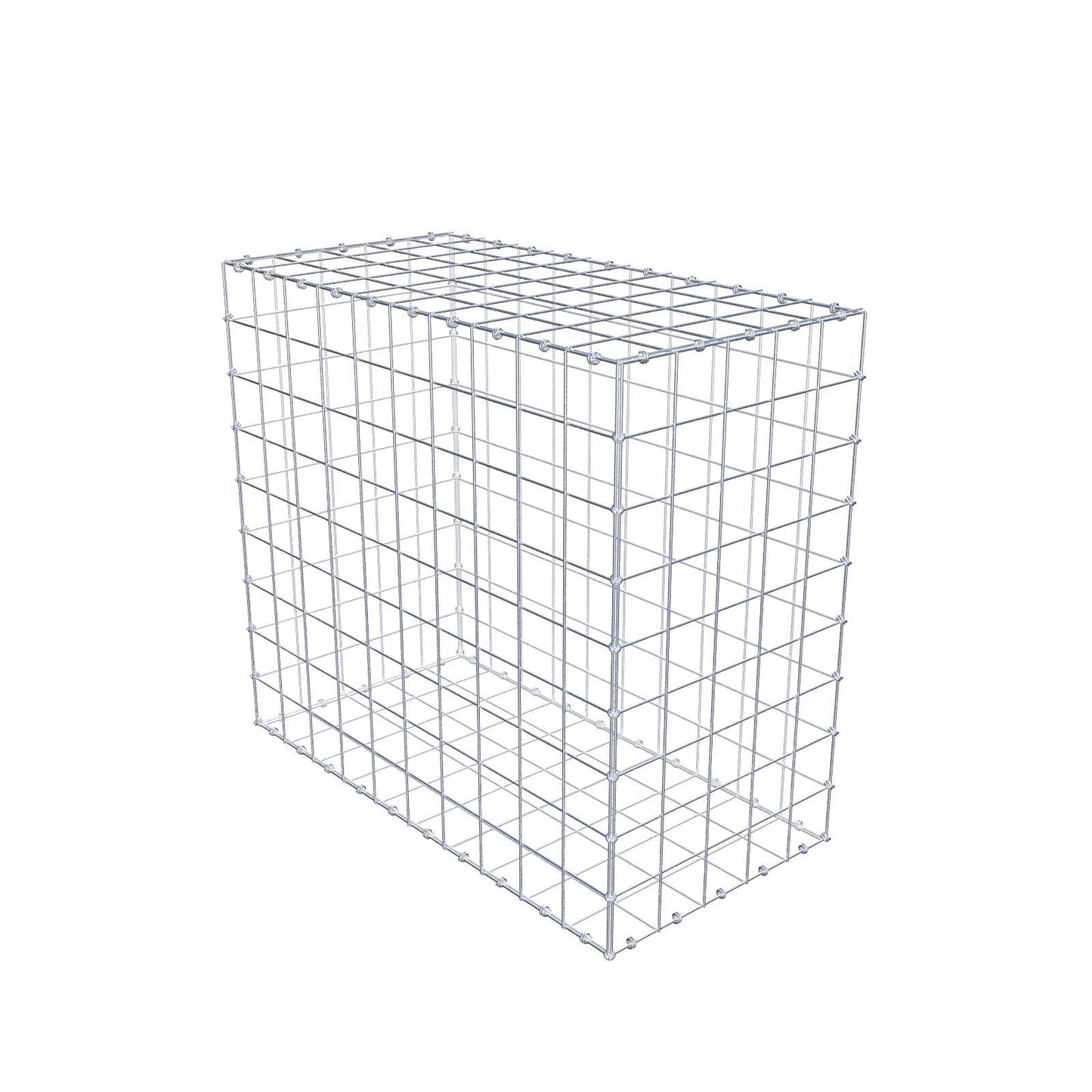Gabião 100 cm x 90 cm x 50 cm (C x A x P), malhagem 10 x 10 cm, anel espiral