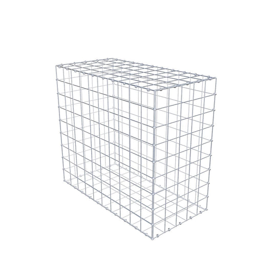 Gabion 100 cm x 90 cm x 50 cm (L x H x D), maskestørrelse 10 x 10 cm, spiralring