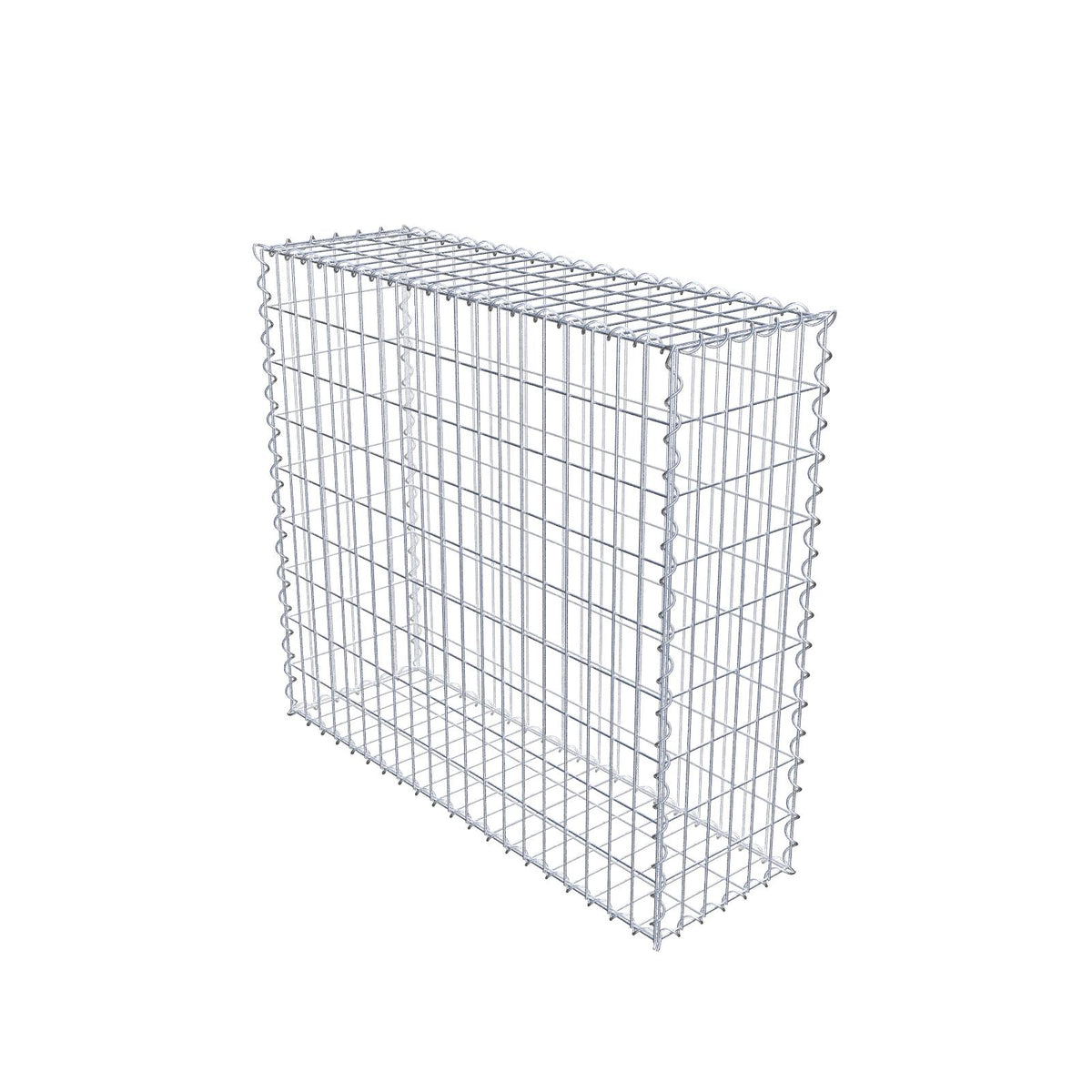 Gabion 100 cm x 90 cm x 30 cm (L x H x P), mailles 5 cm x 10 cm, spirale