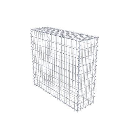 Gabion 100 cm x 90 cm x 30 cm (L x H x P), mailles 5 cm x 10 cm, spirale