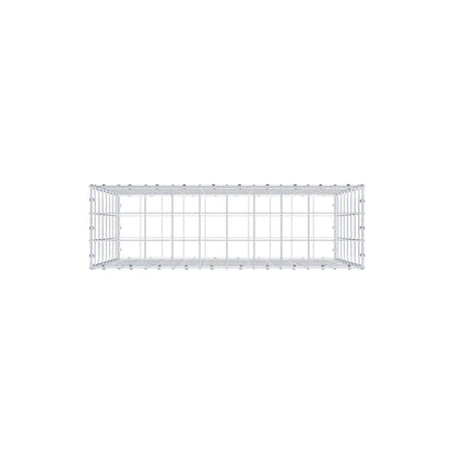 Gabion 100 cm x 80 cm x 30 cm (L x H x P), mailles 10 x 10 cm, anneau en spirale