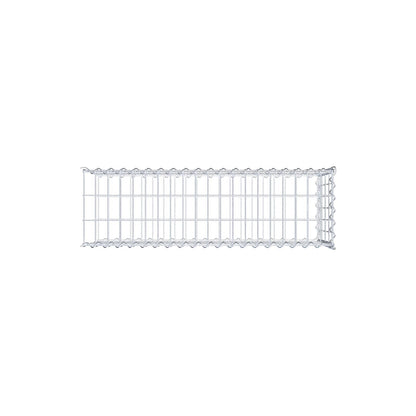 Opvokset gabion type 2 100 cm x 40 cm x 30 cm (L x H x D), maskestørrelse 5 cm x 10 cm, spiral