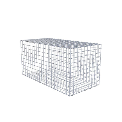 Gabião Tipo 2 100 cm x 50 cm x 50 cm (C x A x P), malhagem 5 cm x 5 cm, anel C