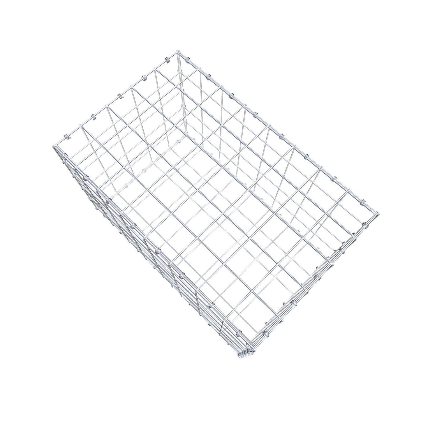 Gabion 80 cm x 50 cm x 50 cm (L x H x D), mesh size 10 x 10 cm, spiral ring