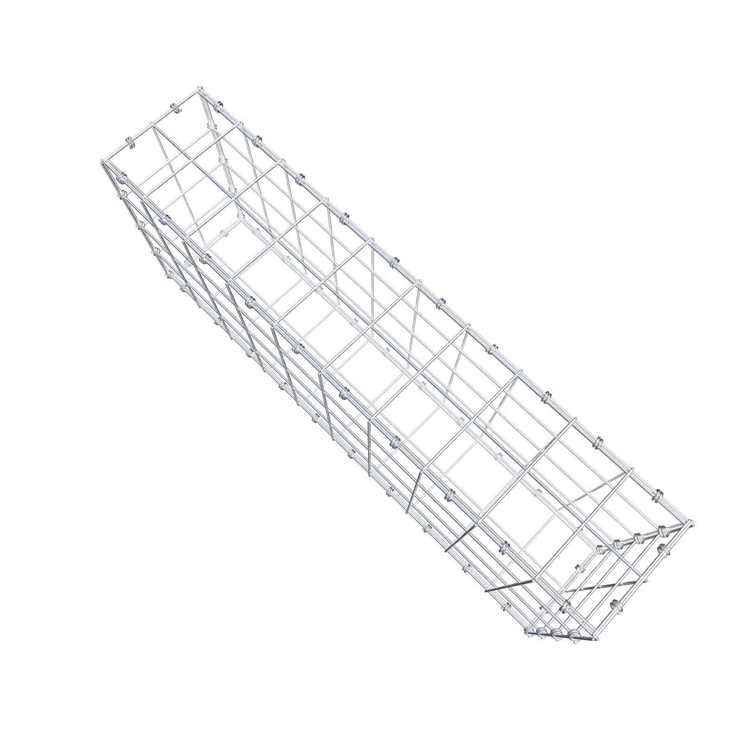 Gabione 100 cm x 40 cm x 20 cm (L x H x T), Maschenweite 10 x 10 cm, Spiralring