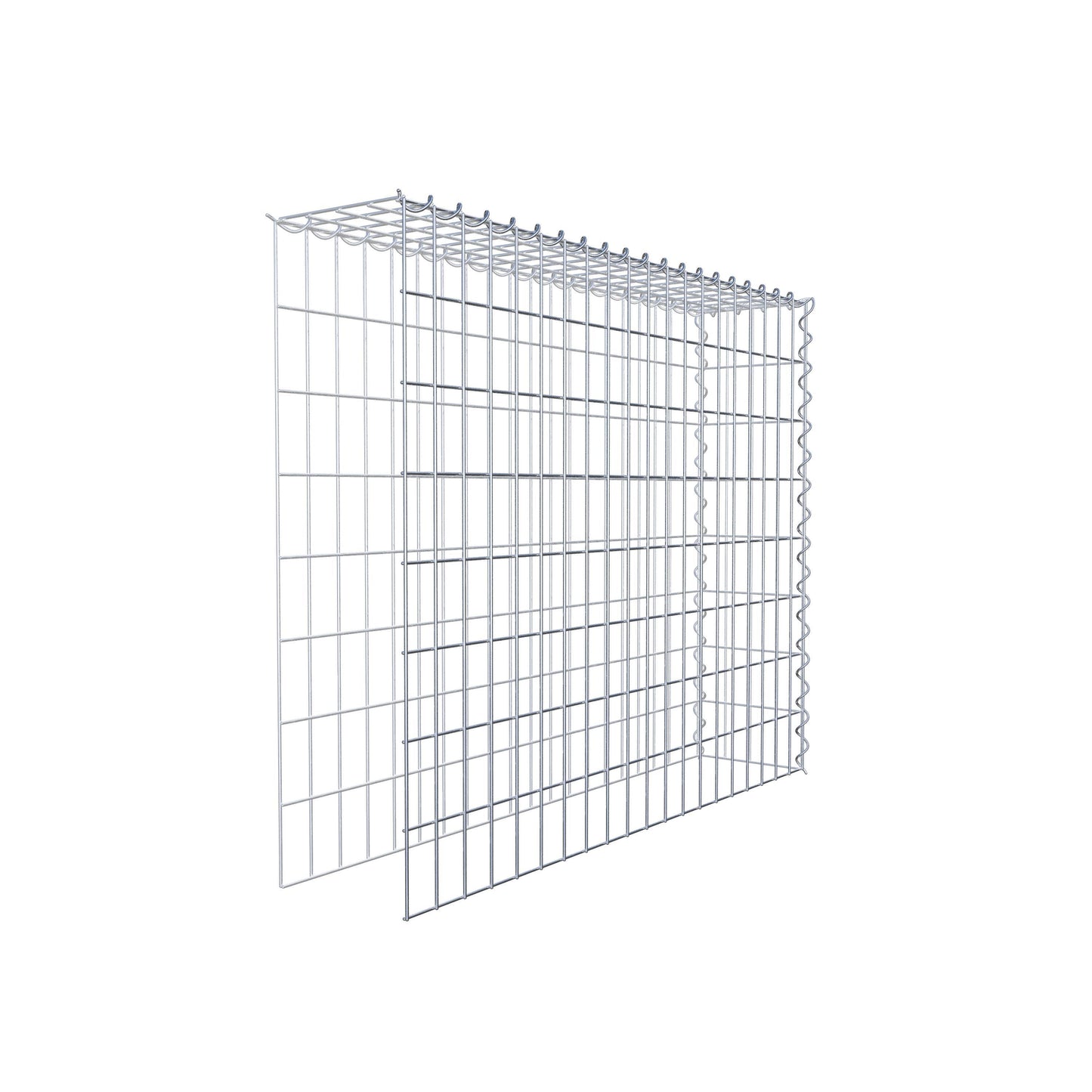 Extra gabion typ 4 100 cm x 80 cm x 20 cm (L x H x D), maskstorlek 5 cm x 10 cm, spiral