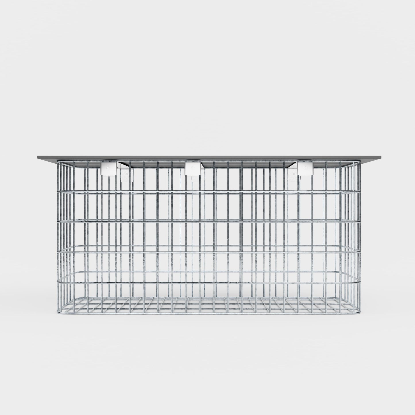 Banco de jardim 102 x 50 x 32 cm MW 5 x 10 cm galvanizado a quente, com capa reciclada em antracite