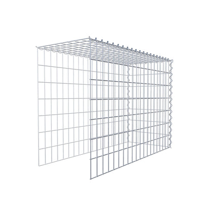 Gabion rapporté type 4 100 cm x 70 cm x 40 cm (L x H x P), mailles 5 cm x 10 cm, spirale