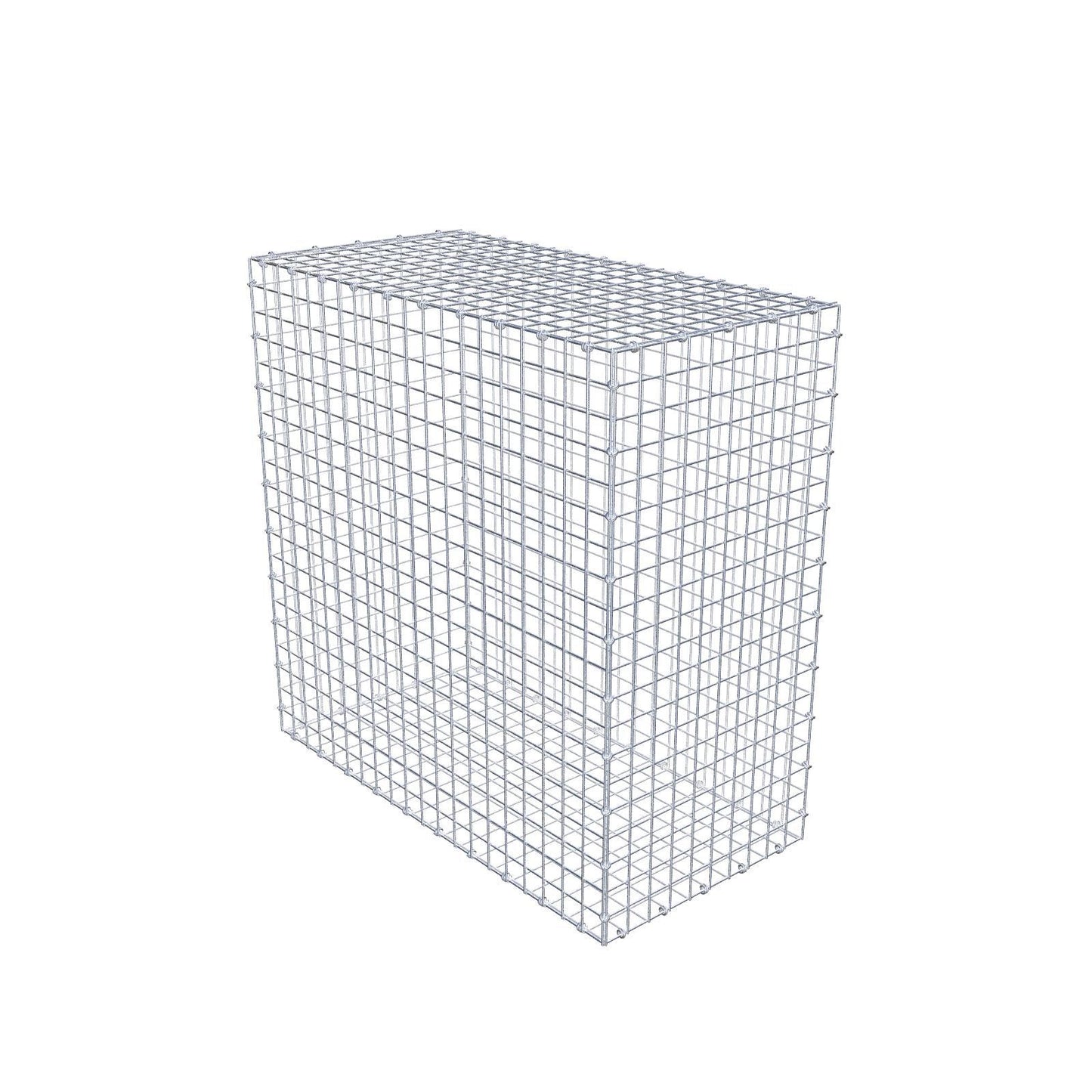 Gabião 100 cm x 100 cm x 50 cm (C x A x P), malhagem 5 x 5 cm, anel espiral