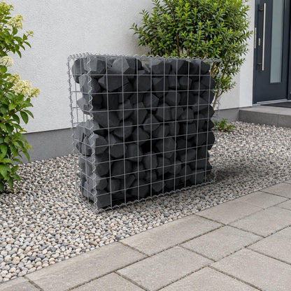 Gabião 100 cm x 90 cm x 30 cm (C x A x P), malhagem 10 cm x 10 cm, espiral