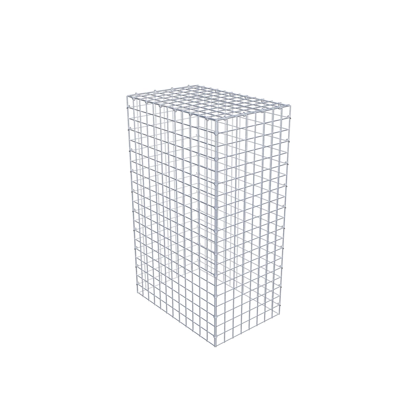 Gavión complementario de tipo 3 100 cm x 60 cm x 40 cm (L x A x P), malla 5 cm x 5 cm, anillo en C