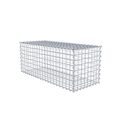 Conjunto de 2 gabiões 100 cm x 40 cm x 40 cm (C x A x P), malhagem 5 x 5 cm, espiral