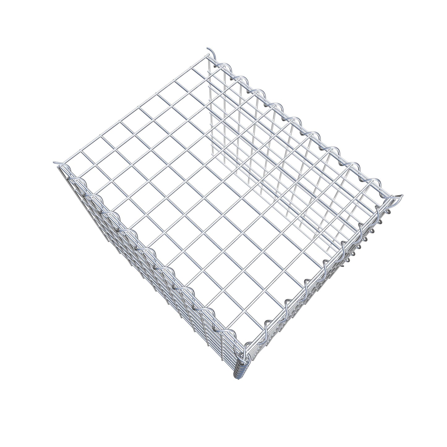 Gabbione aggiuntivo tipo 4 50 cm x 40 cm x 40 cm (L x H x P), dimensione maglia 5 cm x 5 cm, a spirale