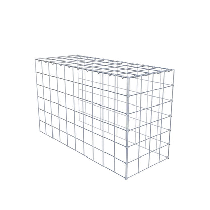 Gabião Tipo 4 100 cm x 60 cm x 40 cm (C x A x P), malhagem 10 cm x 10 cm, anel C