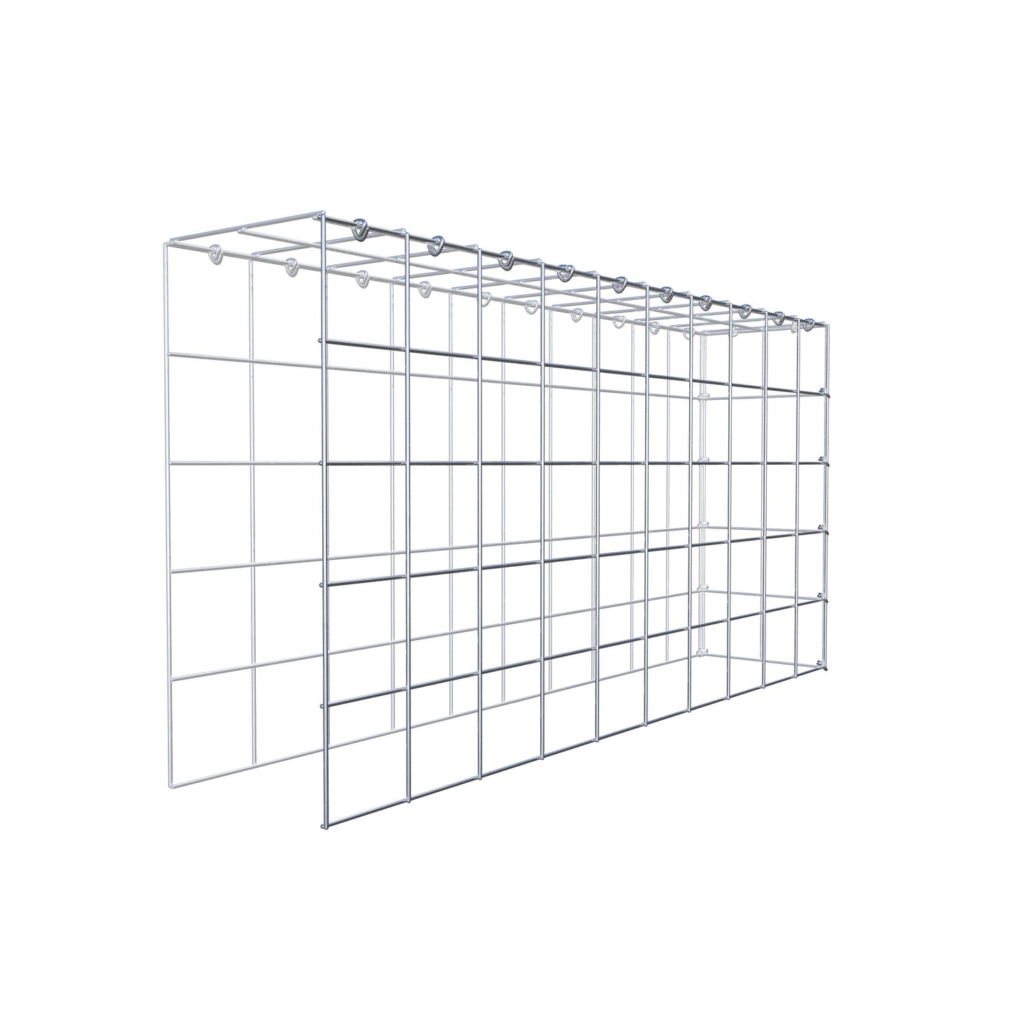 Gabião Tipo 4 100 cm x 50 cm x 20 cm (C x A x P), malhagem 10 cm x 10 cm, anel C