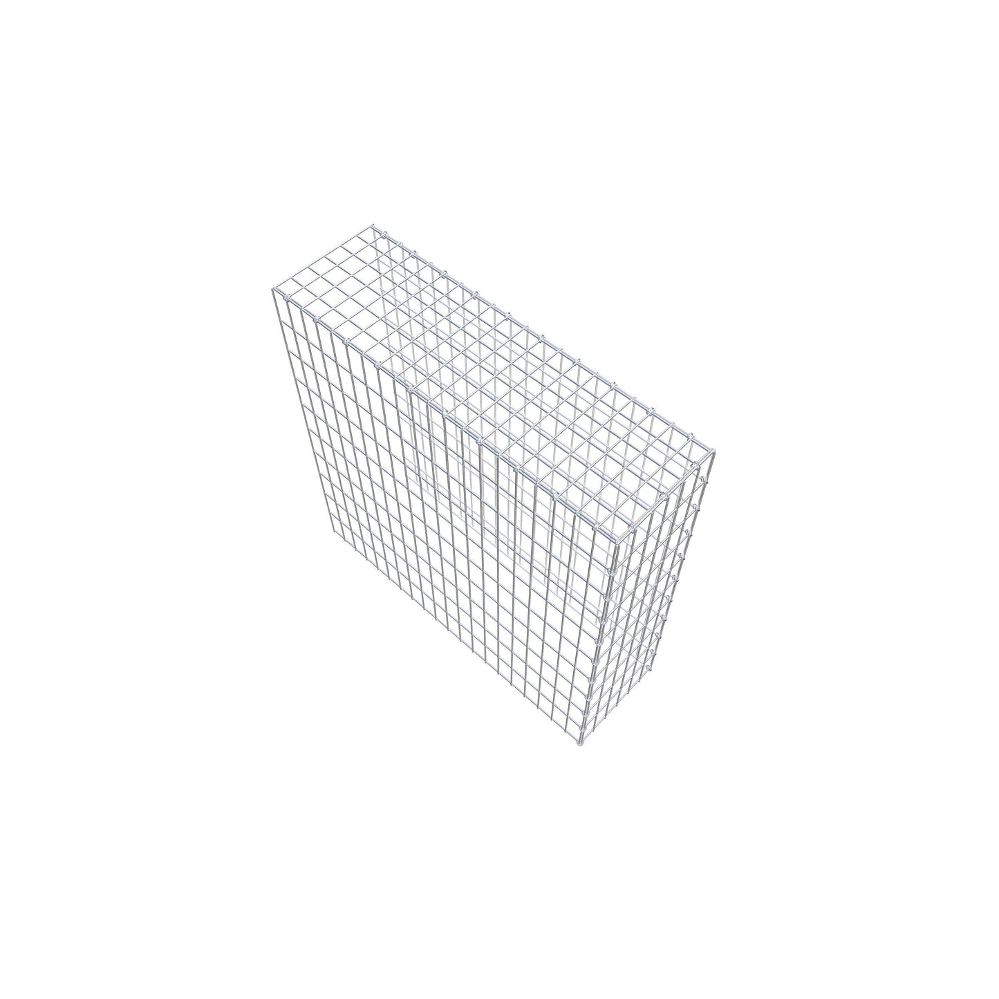 Gabião Tipo 4 100 cm x 100 cm x 30 cm (C x A x P), malhagem 5 cm x 10 cm, anel C