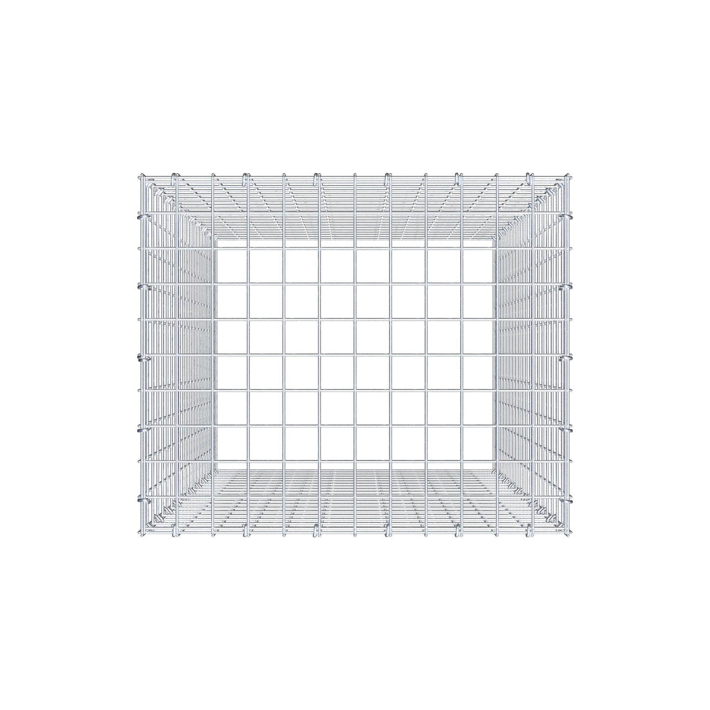 Gabbione aggiuntivo di tipo 3 100 cm x 60 cm x 50 cm (L x H x P), maglia 5 cm x 5 cm, anello a C