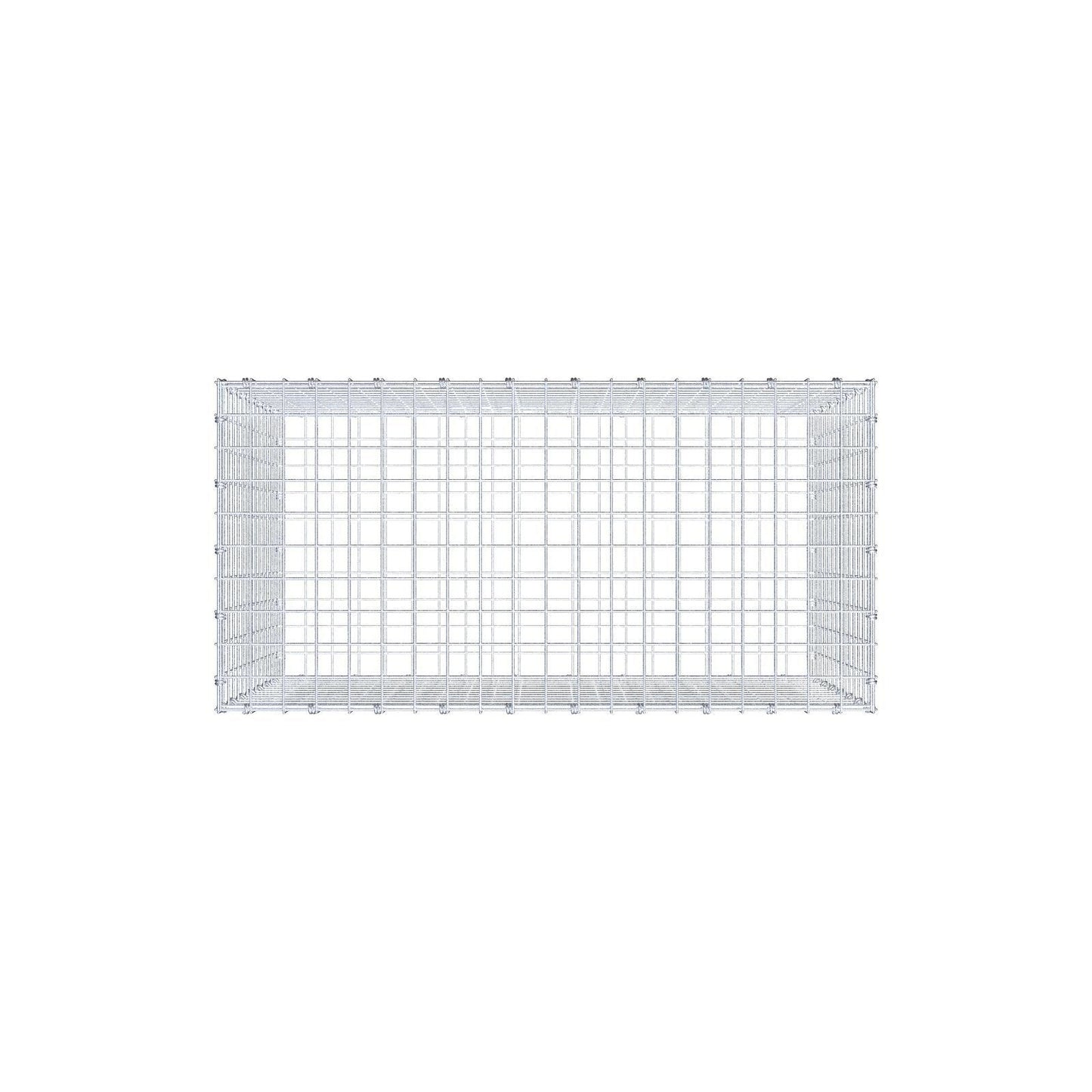 Gabião 100 cm x 70 cm x 50 cm (C x A x P), malhagem 5 x 5 cm, anel espiral