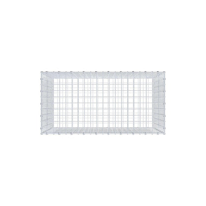 Gabião 100 cm x 70 cm x 50 cm (C x A x P), malhagem 5 x 5 cm, anel espiral