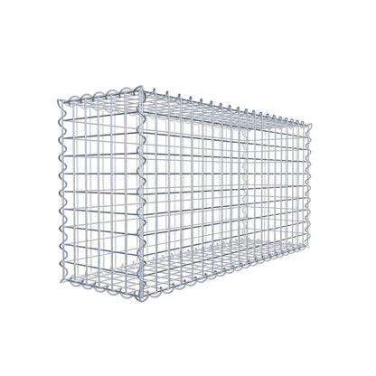 Set di 2 gabbioni 100 cm x 50 cm x 30 cm (L x A x P), maglia 5 x 5 cm, spirale
