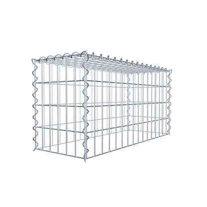 Gabião tipo 3 80 cm x 40 cm x 30 cm (C x A x P), malhagem 5 cm x 10 cm, espiral