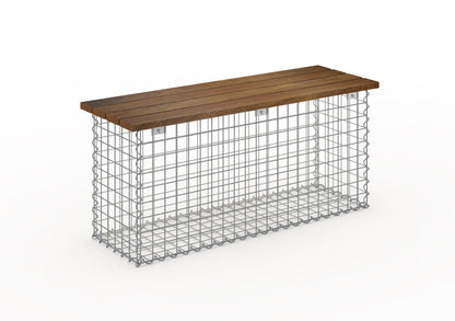 Banc de jardin fourche en spirale 105 x 50 x 40 cm CUMARU MW 5 x 5 cm
