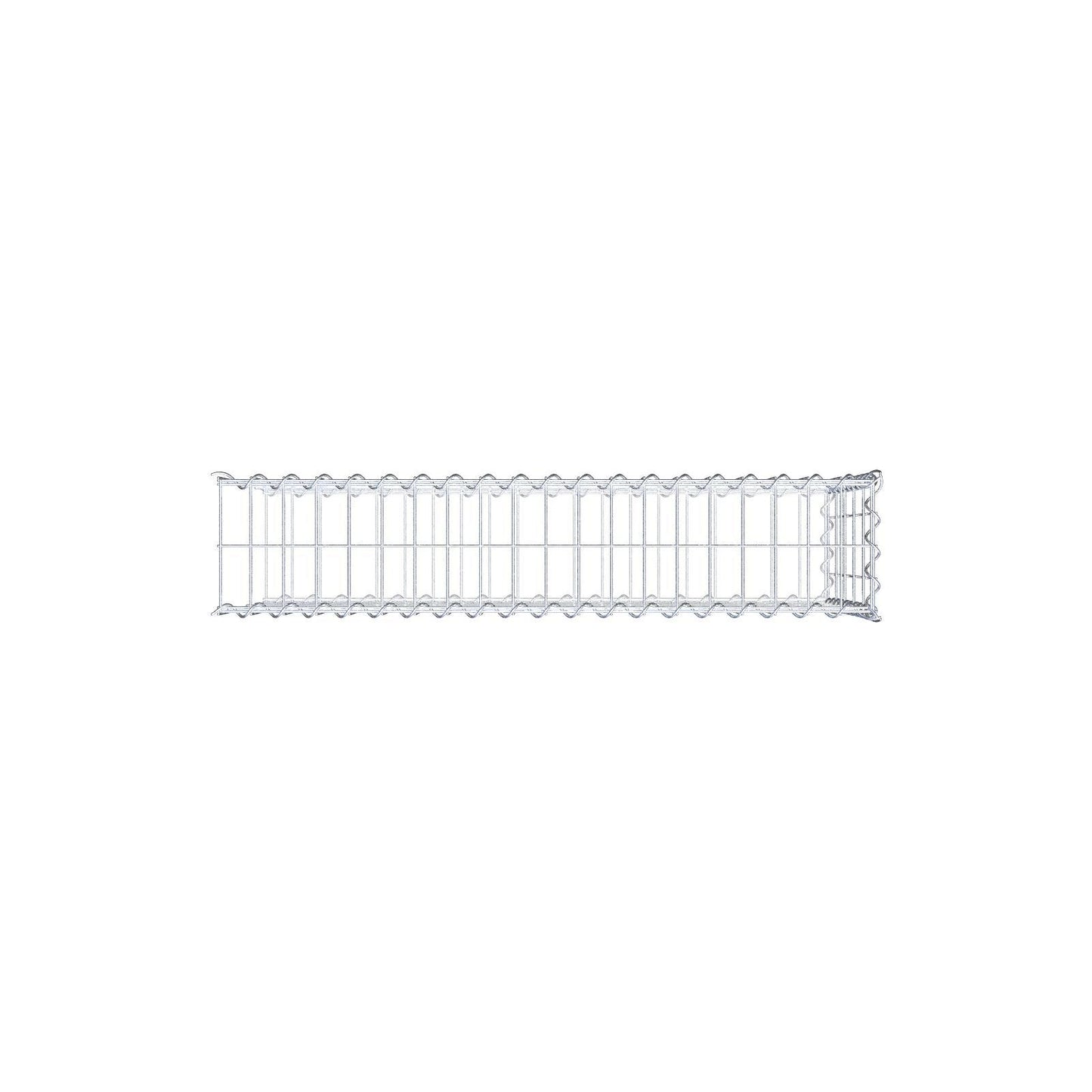 Anbaugabione Typ 2 100 cm x 50 cm x 20 cm (L x H x T), Maschenweite 5 cm x 10 cm, Spirale