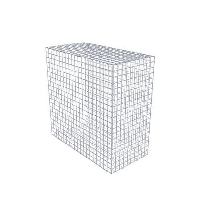 Monteret gabion type 2 100 cm x 100 cm x 50 cm (L x H x D), maskestørrelse 5 cm x 5 cm, C-ring