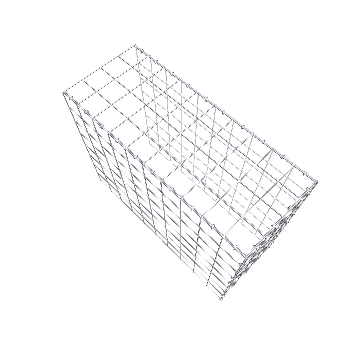 Gabião Tipo 4 100 cm x 80 cm x 40 cm (C x A x P), malhagem 10 cm x 10 cm, anel C